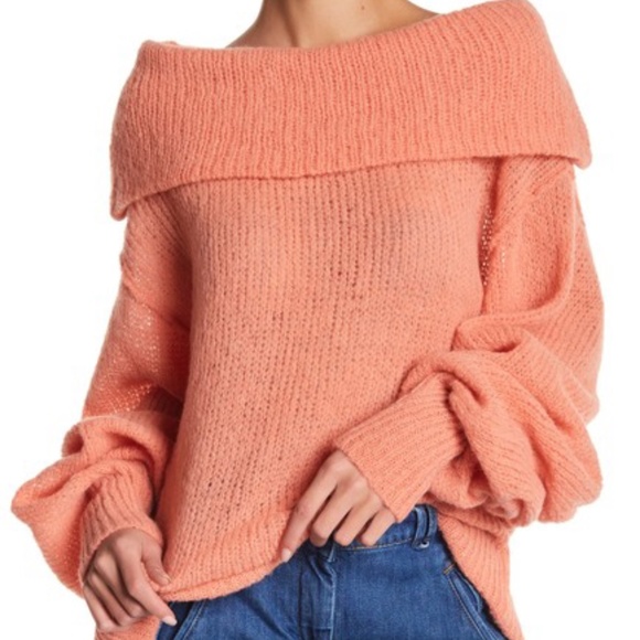 Free People Ophelia Off the Shoulder Sweater - Picture 1 of 4